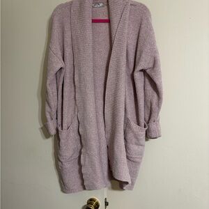 Natori Women's Soft Pink Cardigan Sweater